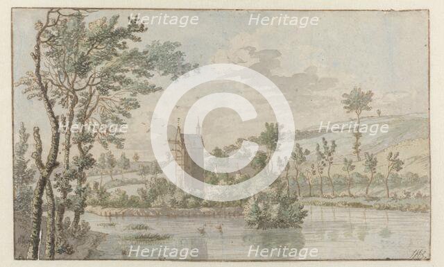 Landscape with Huis Kluys, near Brussels, 1674. Creator: Josua de Grave.