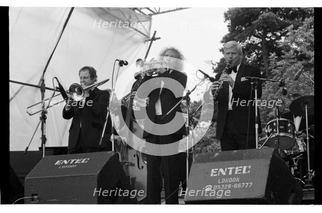 Roy Williams, Digby Fairweather, Dave Shepherd, Knebworth, 1979. Artist: Brian O'Connor.