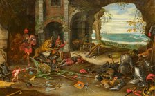 Allegorical depiction of the struggle in Europe, ca 1648. Creator: Brueghel, Jan, the Younger (1601-1678).