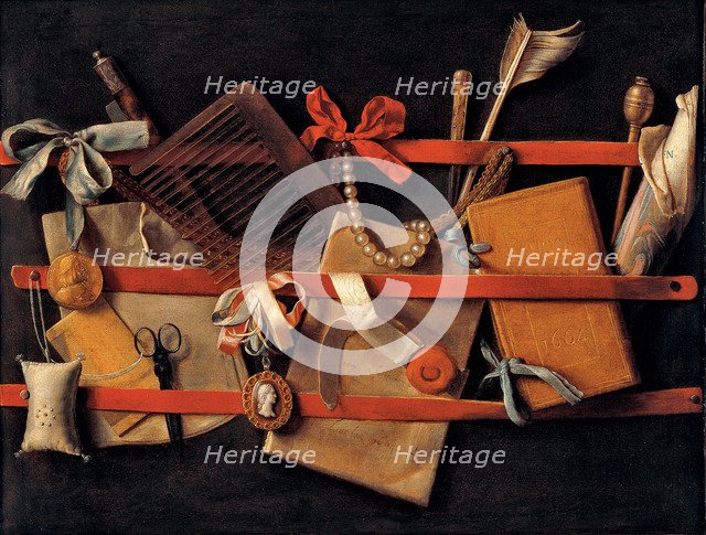 Trompe-l’œil. Artist: Hoogstraten, Samuel Dirksz, van (1627-1678)