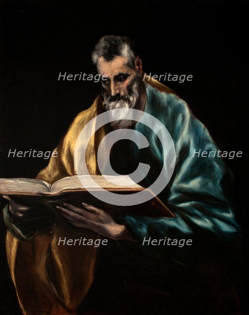 The Apostle Simon. Artist: El Greco, Dominico (1541-1614)