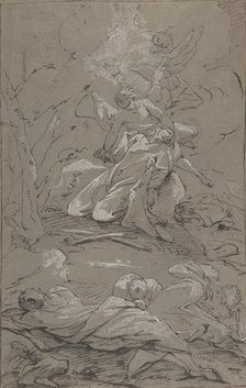 Christ in the Garden of Gethsemane, 1712-62. Creator: Paul Troger.