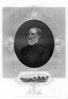 General Robert E Lee, Confederate general, 1862-1867. Artist: Unknown