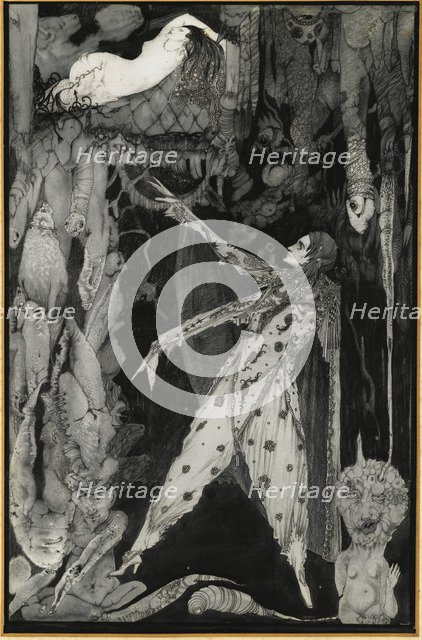 Illustration to Goethe's Faust, 1924-1925. Artist: Clarke, Harry (1889-1931)