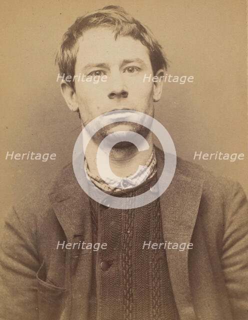 Wallays. Charles. 29 ans, né à Lille. Tailleur d'habits. Anarchiste. 9/3/94., 1894. Creator: Alphonse Bertillon.