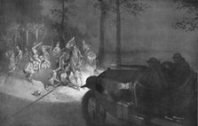 ''Recontre Nocturne au Coin D'un Bois; Comment on Aveugle une Patrouille', 1914. Creator: Georges Bertin Scott.