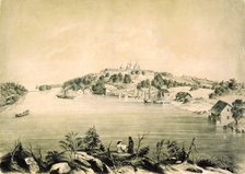 Valaam Monastery on Valaam Island in Lake Ladoga, near St Petersburg, Russia, 1850. Artist: Pyotr Borel