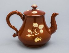 Teapot, Staffordshire, c. 1725/40. Creator: Staffordshire Potteries.