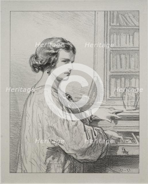Par-ci, par-lá: The Boudoir key opens many secrets, 1854-1856. Creator: Paul Gavarni (French, 1804-1866).