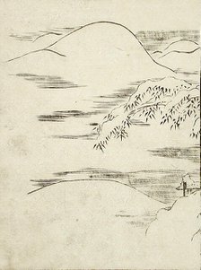 Snow Landscape, c1740. Creator: Tachibana Morikuni.
