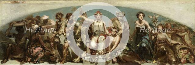 The Colonies Pay Tribute to the Dutch Maiden, 1852. Creator: Charles Rochussen.