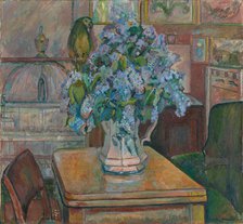 Lilacs and Parrot, 1917. Creator: Oluf Wold-Torne.