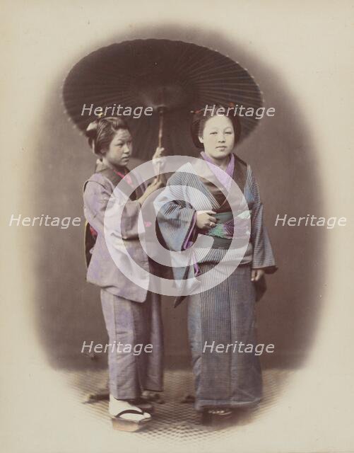 Young Lady and Servant, 1868. Creator: Felice Beato.