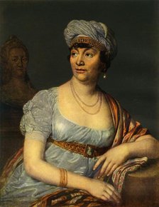 'Portrait of an unknown Woman with Headdress', 1812, (1965).  Creator: Vladimir Borovikovsky.