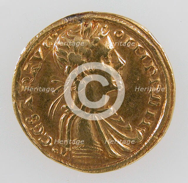 “Augustalis” of Frederick II Hohenstaufen (r. 1215-50), Italian, 1230-50. Creator: Unknown.