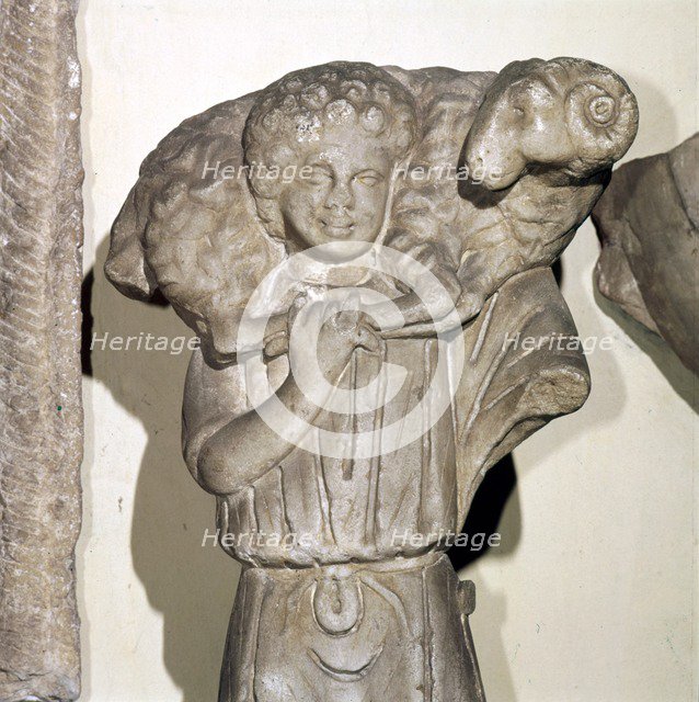 Christ, the Good Shepherd, Istanbul, 4th century.  Artist: Unknown.