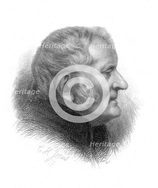 John Dalton, British chemist, 19th century. Artist: CH Jeens