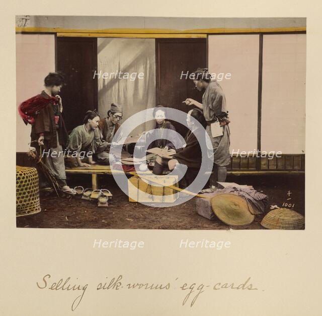 Selling Silk-worms' Egg-cards, about 1873-1883. Creator: Shinichi Suzuki I.