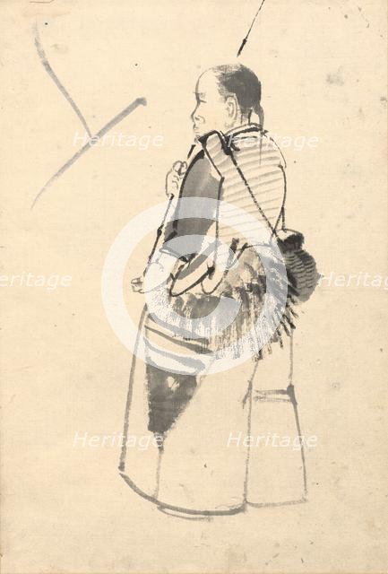 Dancer in a Fisherman's Costume. Creator: Kono Bairei (Japanese, 1844-1895).