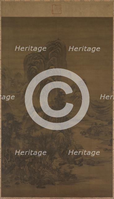 Landscape in the Style of Juran, 1368-1644. Creator: Liu Du (Chinese, active c. 1628-after 1653), attributed to.