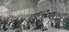 'The Railway Station', 1862, (1917). Artist: William Powell Frith.