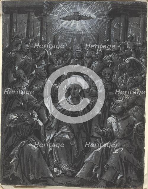 Pentecost [recto], c. 1600. Creator: Unknown.