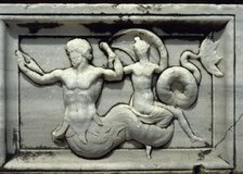 Relief of a column base, Sanctuary of Apollo of Didyma, Temple of Apollo, Anatolia, Turkey, 1999. Creator: Unknown.