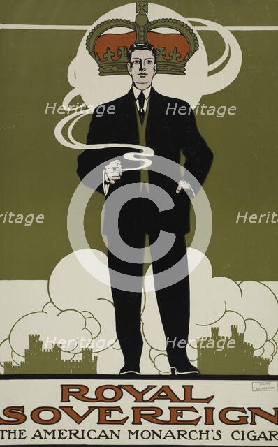 Royal sovereign the American monarch's cigar, c1895 - 1917. Creator: Unknown.