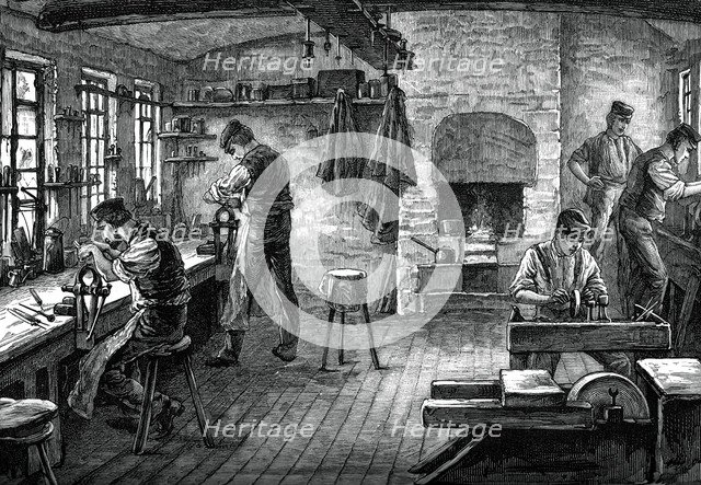 A cutler's shop, c1880. Artist: Unknown