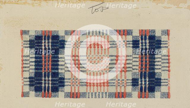 Coverlet: Gentleman's Fancy, 1935/1942. Creator: Elbert S. Mowery.