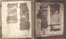 Photographic Facsimiles of the Remains of the Epistles of Clement of Rome. Made from the U..., 1856. Creator: Roger Fenton.