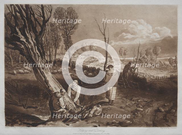 Liber Studiorum: Hedging and Ditching. Creator: Joseph Mallord William Turner (British, 1775-1851).