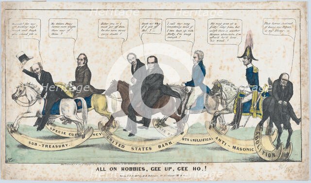 All on Hobbies, Gee Up, Gee Ho!, 1838. Creator: Edward Williams Clay.