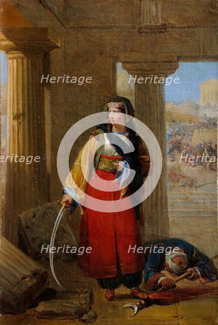 The second siege of the Acropolis, 1827. Creator: Gosse, Nicolas-Louis-François (1787-1878).