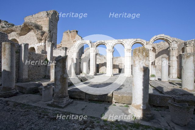 The Great Baths of Mactaris, Tunisia. Artist: Samuel Magal