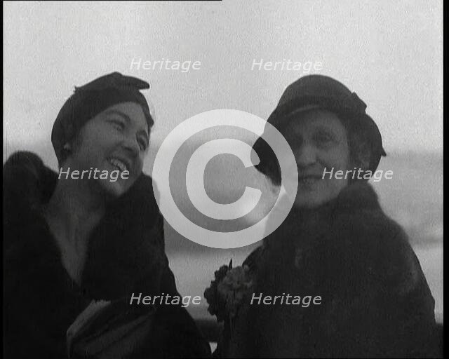 Lady Nancy Astor Talking to the Camera, 1930s. Creator: British Pathe Ltd.