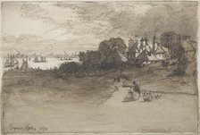 An Essex Farm, 1874. Creator: Francis Seymour Haden (British, 1818-1910).