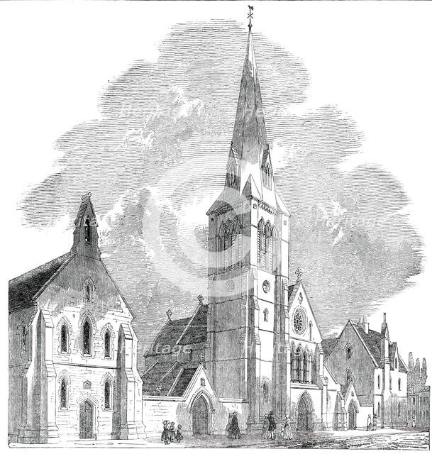 St. Barnabas Church and College, Pimlico, 1850. Creator: Unknown.