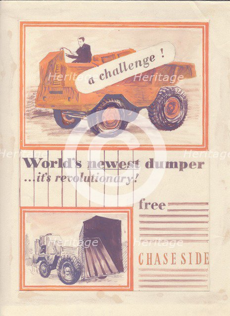 'World's newest dumper', c1950.  Creator: Shirley Markham.