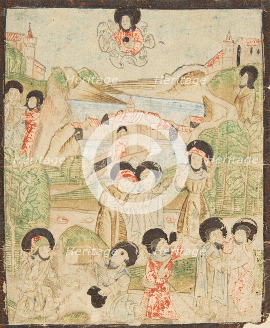 Hermit Saints (Schr. 1773b), 15th century., 15th century. Creator: Anon.