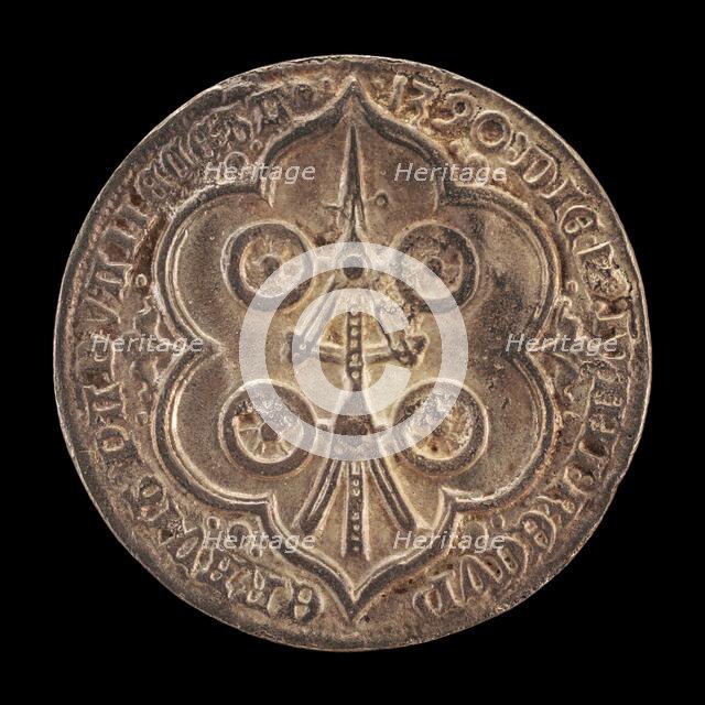 Four-wheeled Carro, Heraldic Symbol of the Carrara Family [reverse], 1390. Creator: Unknown.