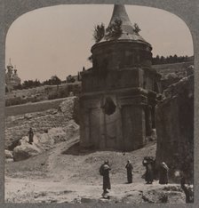 'The Tomb of Absalom in the Valley of Jehosaphat', c1900. Artist: Unknown.