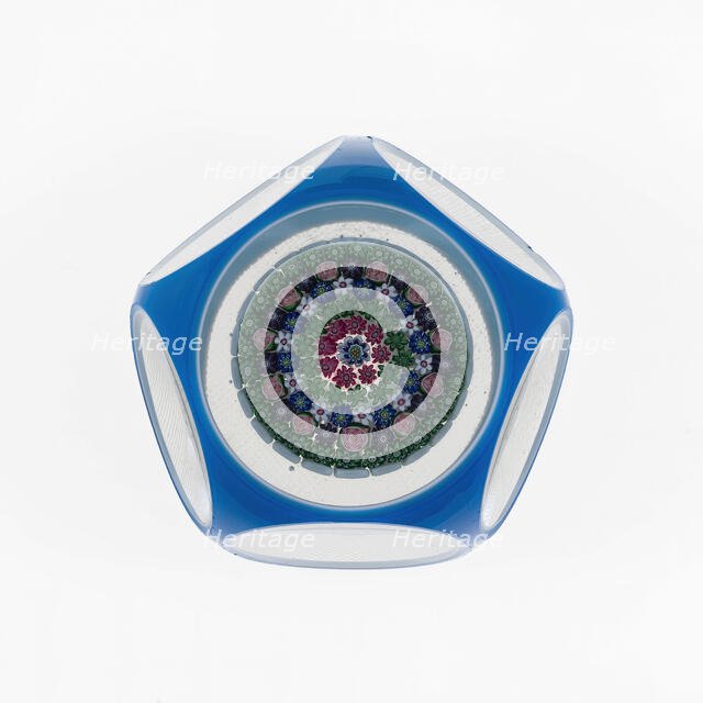 Paperweight, Clichy, c. 1845-55. Creator: Clichy Glassworks.