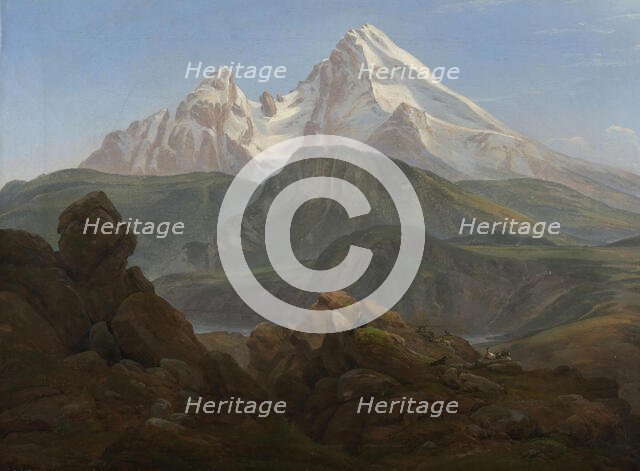 The Watzmann, 1825. Creator: Johan Christian Dahl.