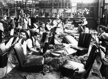 Upholstery department, Morris factory, mid 1920s. Artist: Unknown