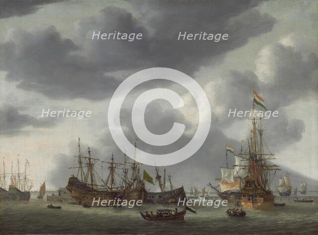Amsterdam Harbor Scene, c. 1654/1655. Creator: Reinier Zeeman.