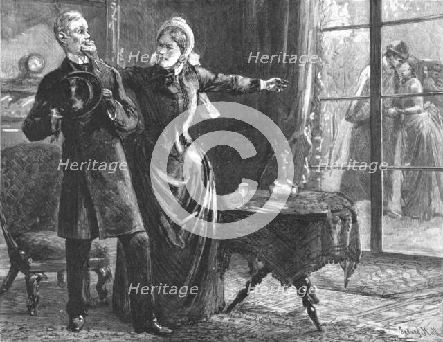 ''That Unfortunate Marriage, by Francis Eleanor Trollope; "Hush! Hold your tongue!" cried Mrs. Dobbs Creator: Sydney Prior Hall.