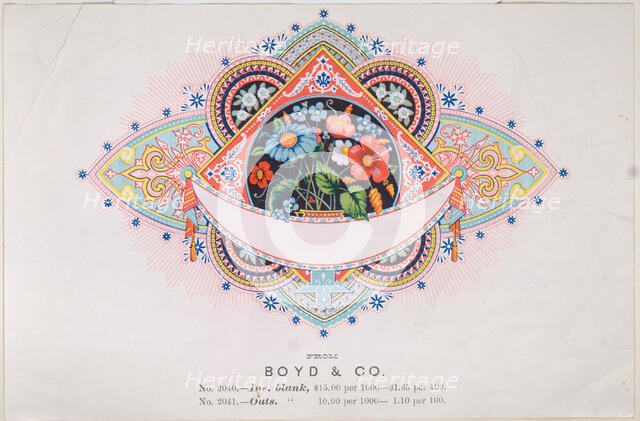 Trade Card for Boyd & Co., Printer, 19th century. Creator: Anon.