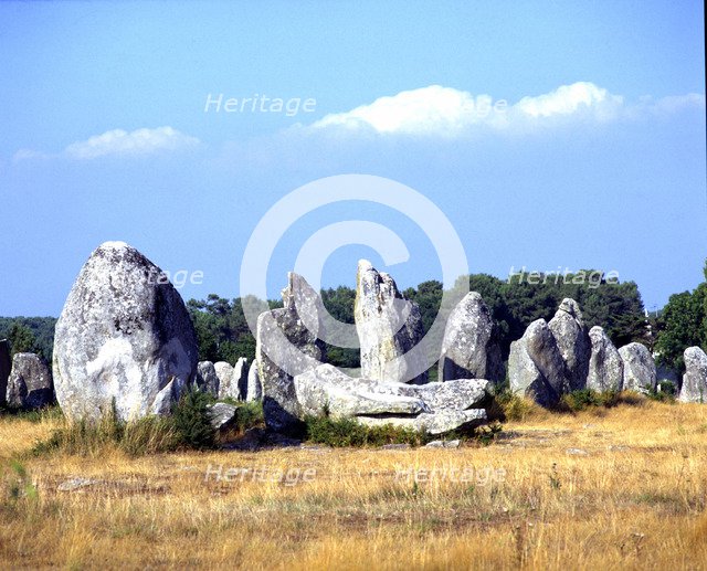 Kermario Alignments, Carnac, France.