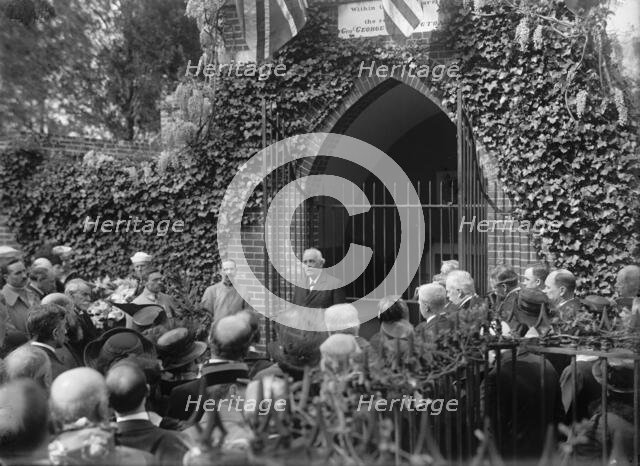 Allied Commission To U.S. At Mount Vernon: Groups At Tomb of Washington, 1917. Creator: Harris & Ewing.